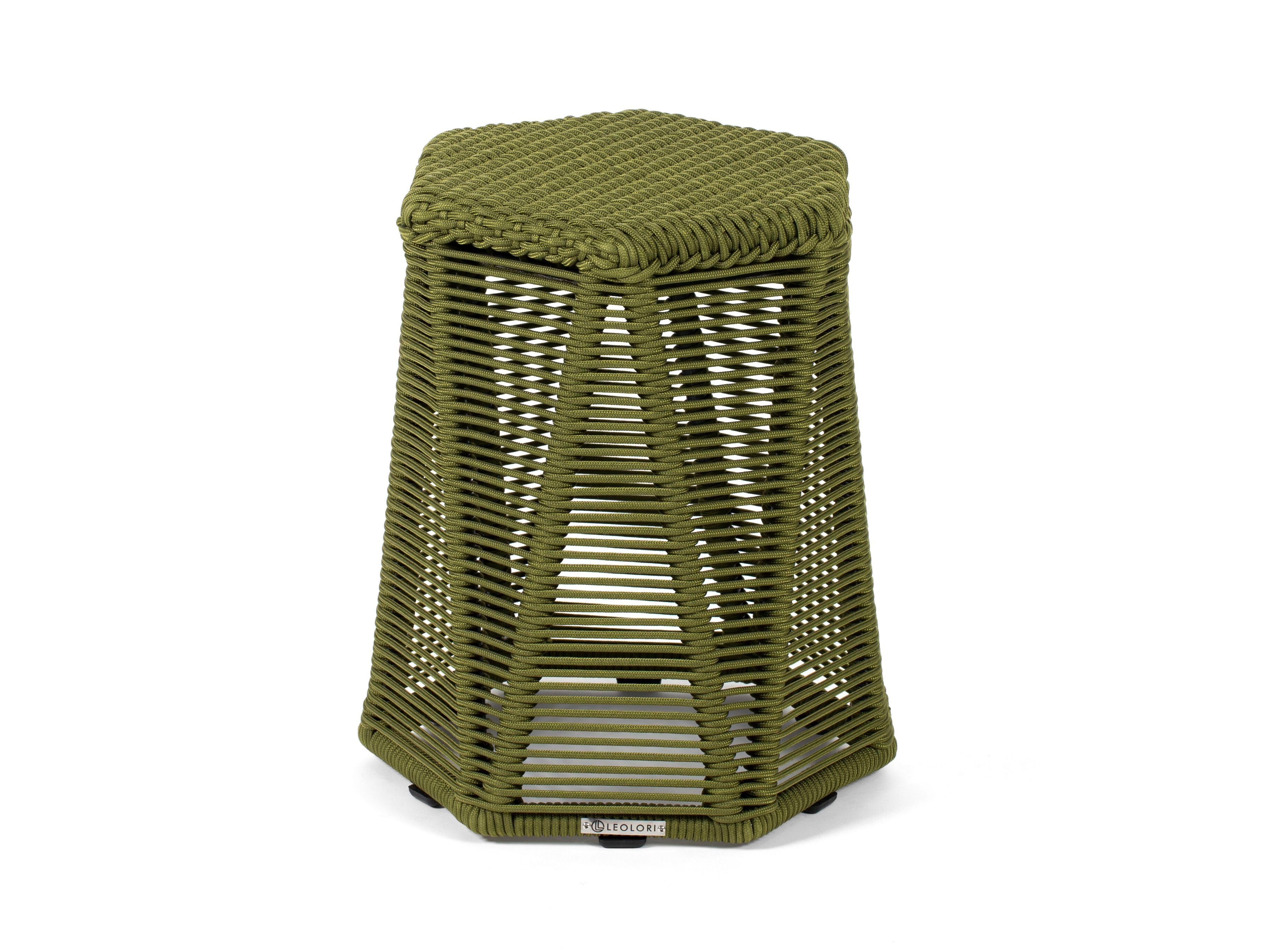 Плетеный алюминиевый садовый пуф Nodo Italia DIAMOND HIGH ARCH-00072482 - Вид №2