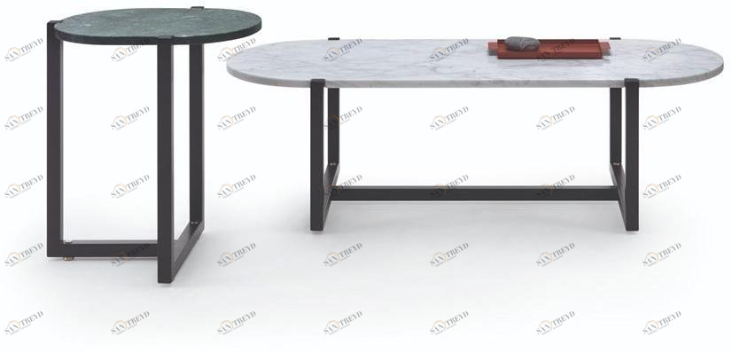 arflex Овальный мраморный журнальный столик Sigmund sun-id-1404798