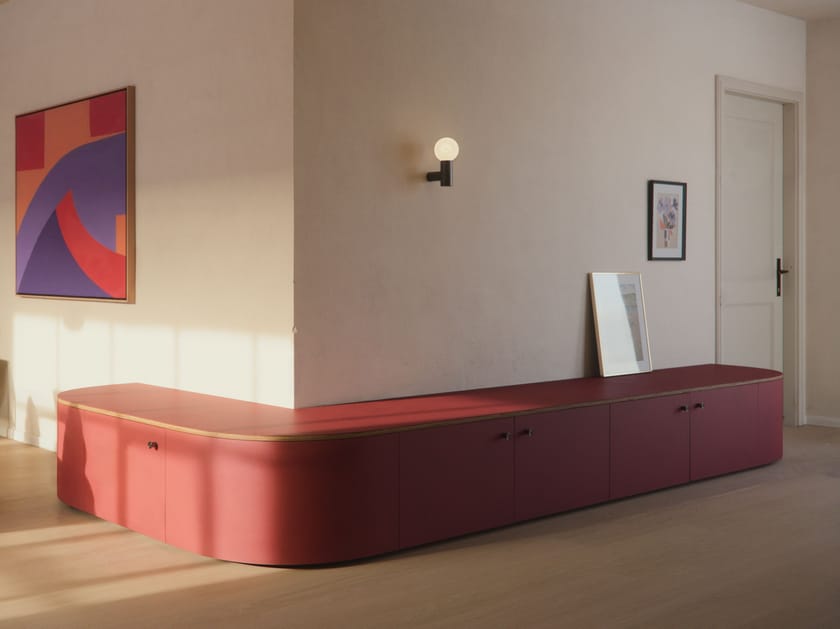 Секционный шкаф из линолеума с распашными дверями Neuvermoebelt SMART LINE FURNITURE ARCH-00076995