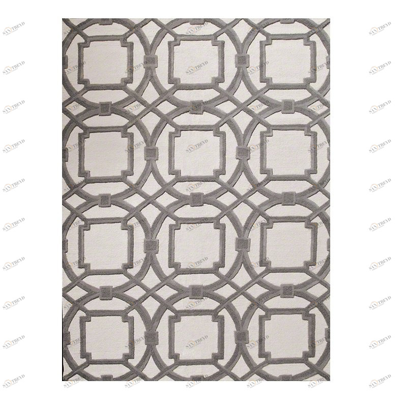 Ковер Arabesque серый 160х230 DOLLY CAPRETS ДИЗАЙНЕРСКИЕ, ARABESQUE 015179 Белый;серый 