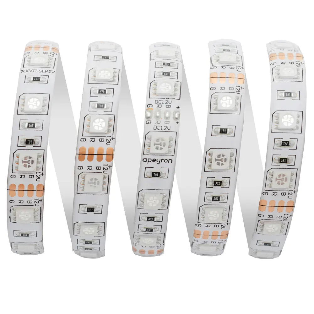 Светодиодная лента Apeyron 00-528 60 диод 14.4 Вт/м 12 В 10 мм IP65 9 м RGB свет 84721236 STLM-2208711  - Вид №7
