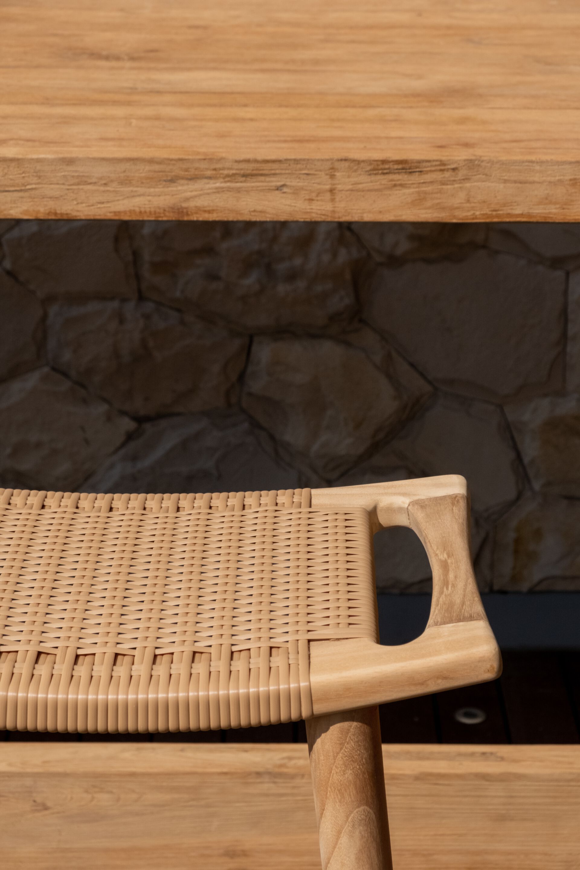 Высокий ТИК контрактный садовый стул с подставкой для ног cbdesign Бар ARCH-00136079 - Вид №1