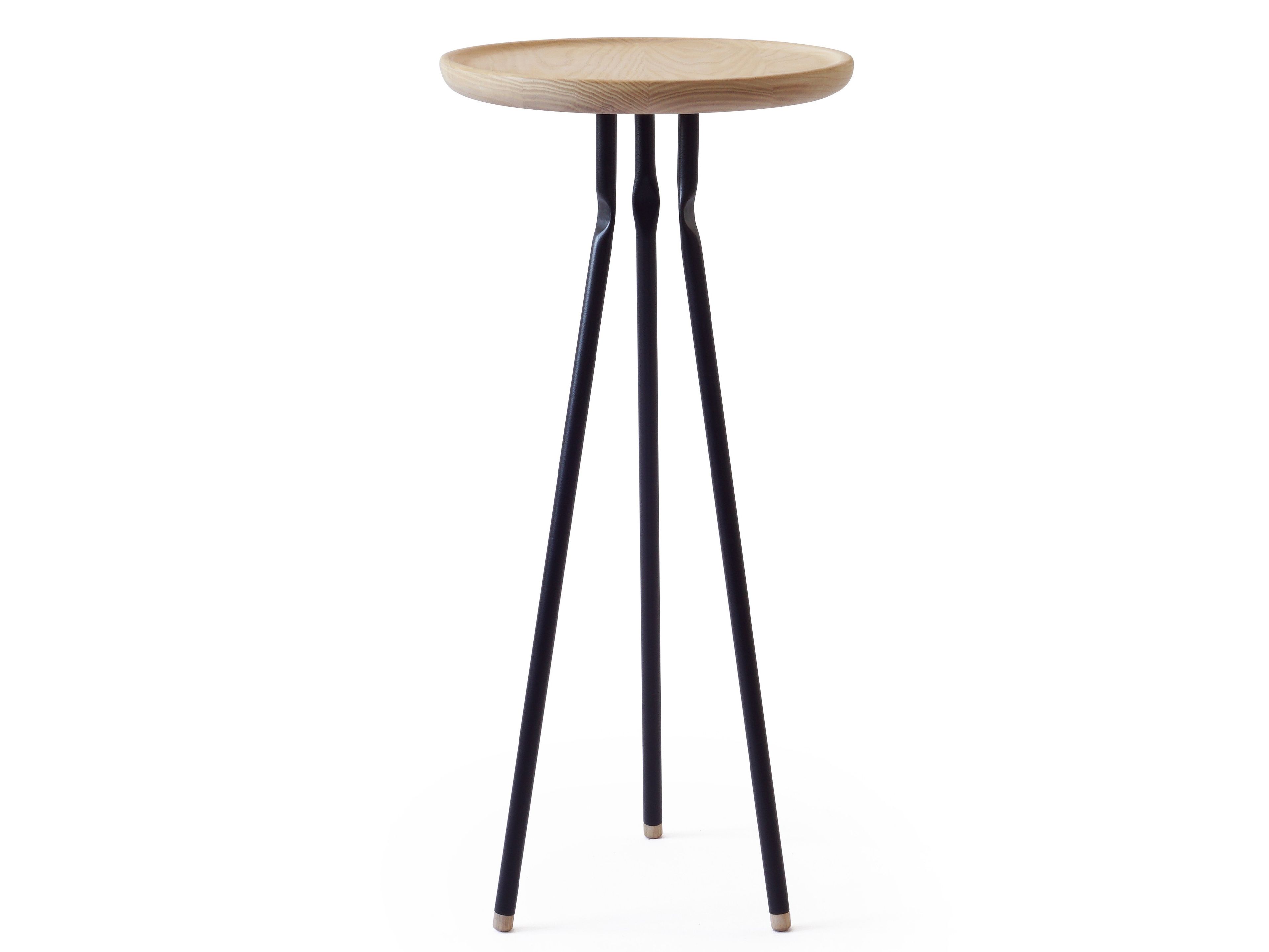 Высокий круглый журнальный столик из дуба Askia ARCH-00081127