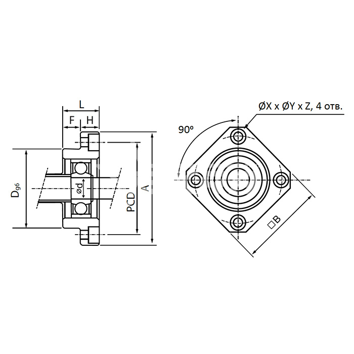 IS368 Опора ШВП FF12 ISKRA  - Вид №1