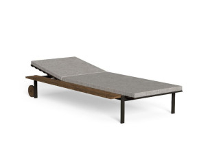 Лежак для сада с колесами