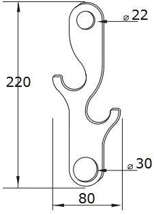 MINA Крючок для халата из нержавеющей стали Emme 1560 - Вид №2