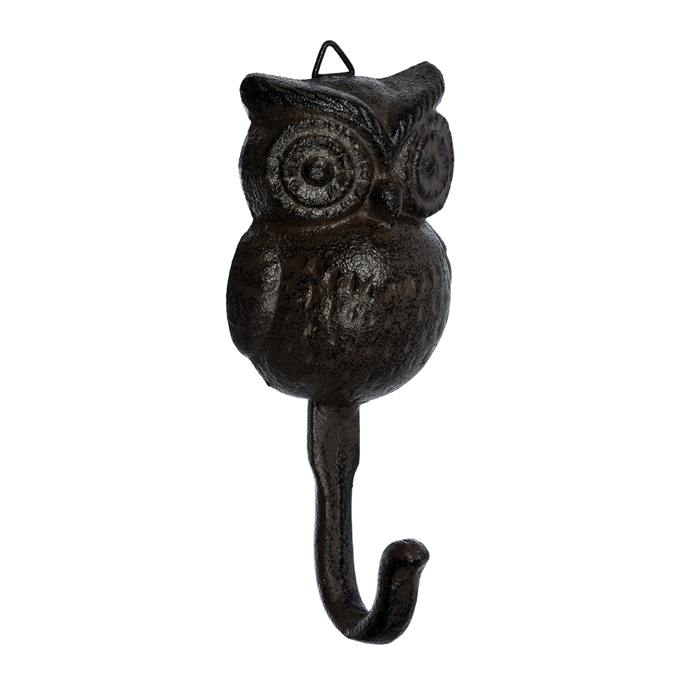 Крючок настенный черный 16 см "Сова" BLUMEN HAUS СОВЫ, ПТИЦЫ 00-3971630 Черный  - Вид №2