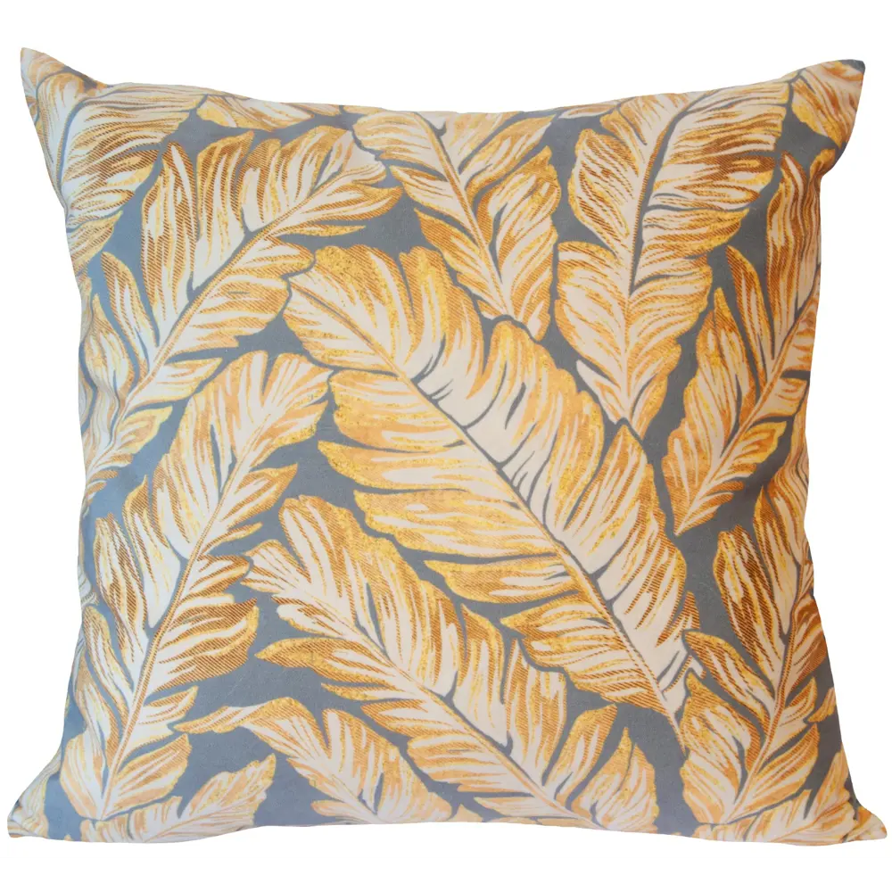 Подушка Seasons Felche 43х43 см бархат цвет серый STLM-2139258