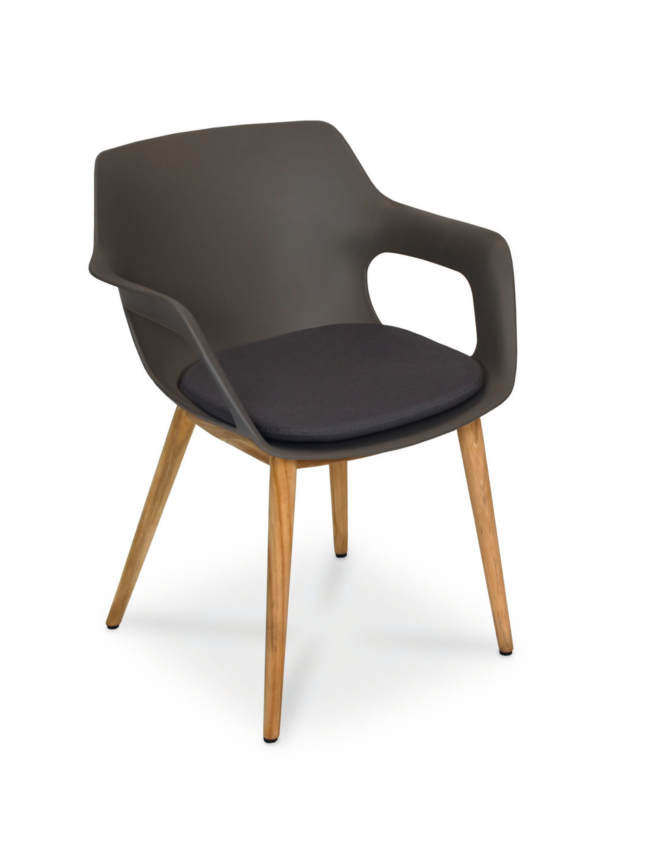 Рециркулированный пластиковый штабелируемый стул с подлокотниками FISCHER MÖBEL Tempus ARCH-00055566 - Вид №6