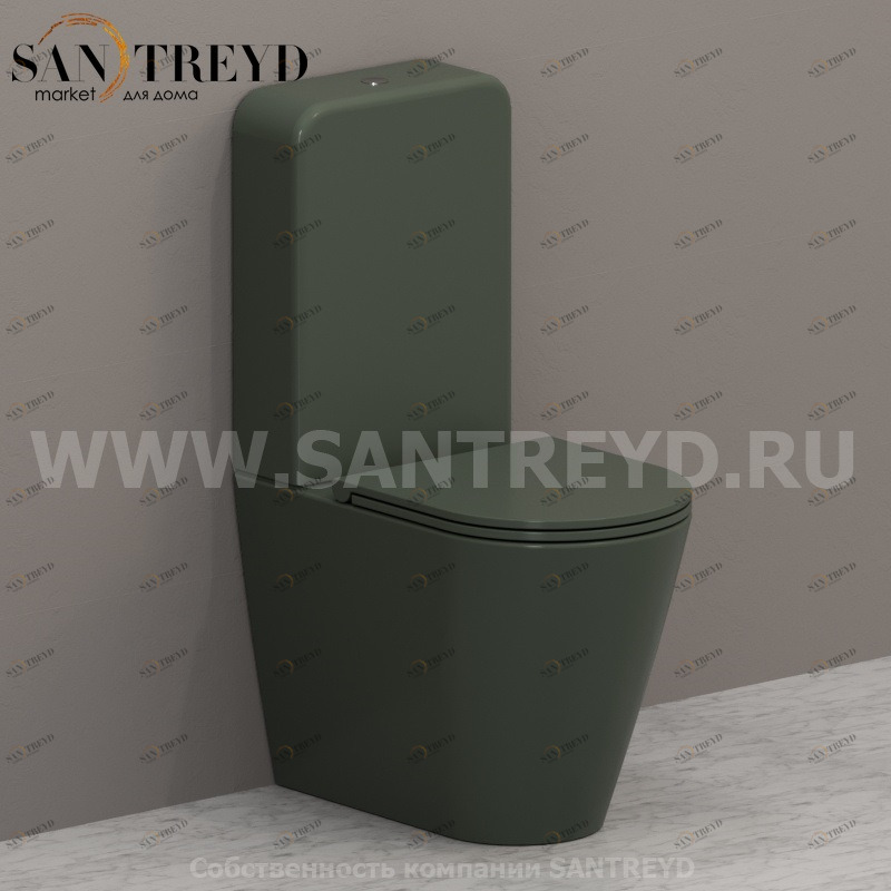 FO003FEFO008FEBA016 Компакт унитаз с бачком Зеленый Ceramica Globo FORTY3 Италия