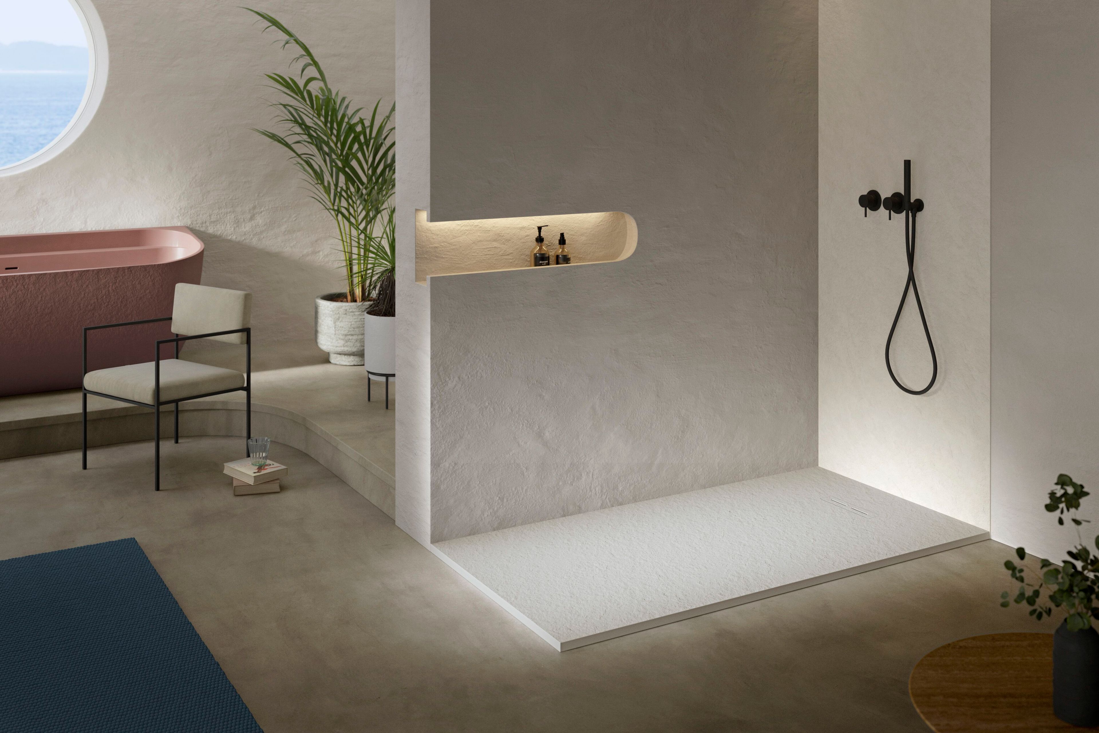 Прямоугольный поддон для душа из Акрона© Acquabella Slate ARCH-00025197 - Вид №1