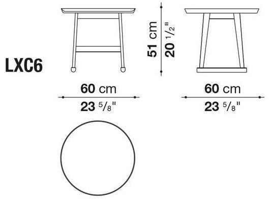 Maxalto Круглый журнальный столик из лакированного дуба Recipio sun-id-1483099 - Вид №1