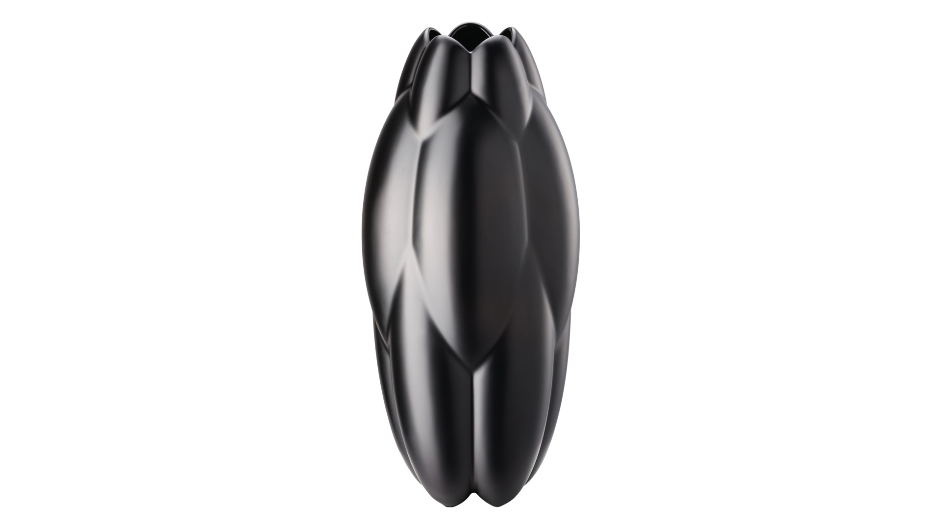 10640555 Rosenthal Ваза Rosenthal Суть 31см, фарфор, черная, матовая (Седрик Раго) Фарфор  - Вид №1