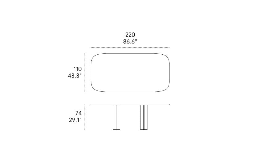 Прямоугольный стол для гостиной Casamania & Horm Trafalgar ARCH-00128062 - Вид №3