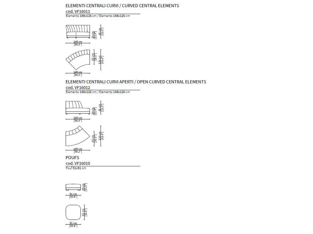Модульный тканевый диван Vittoria Frigerio Farnese ARCH-00145128 - Вид №5