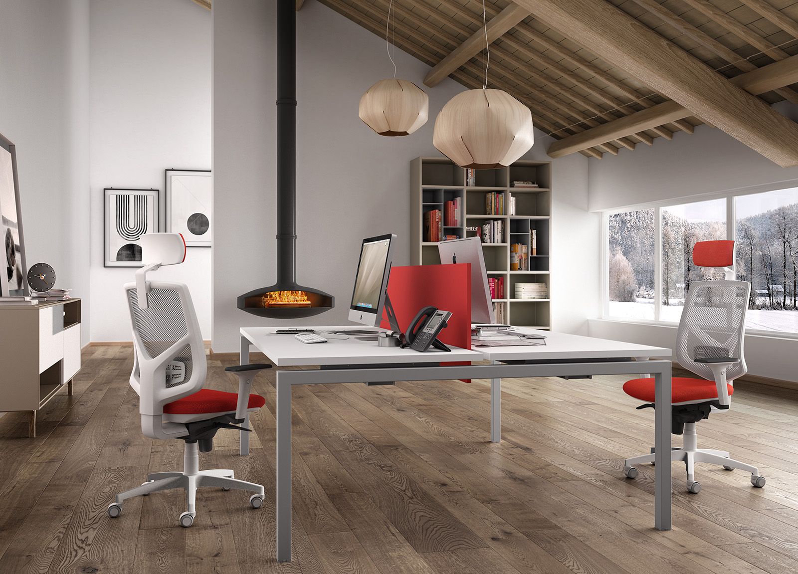 Сетчатое регулируемое по высоте офисное кресло с подлокотниками Leyform Active ARCH-00151934 - Вид №2