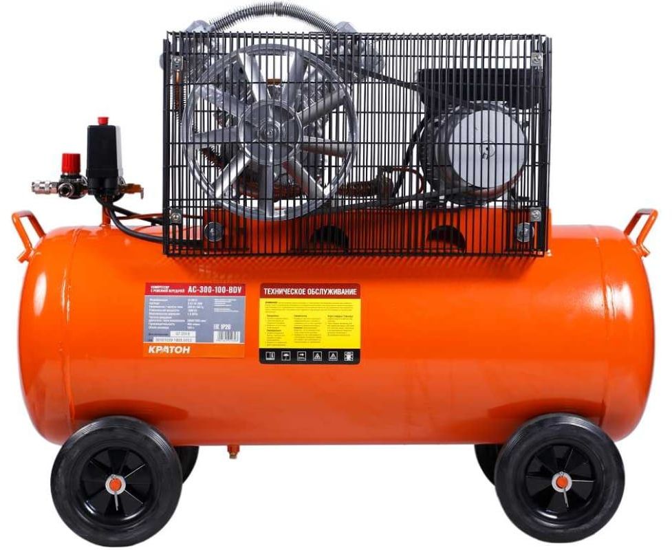 Компрессор поршневой масляный Кратон AC-300-100-BDV 9024848 STDN-0076209 - Вид №2