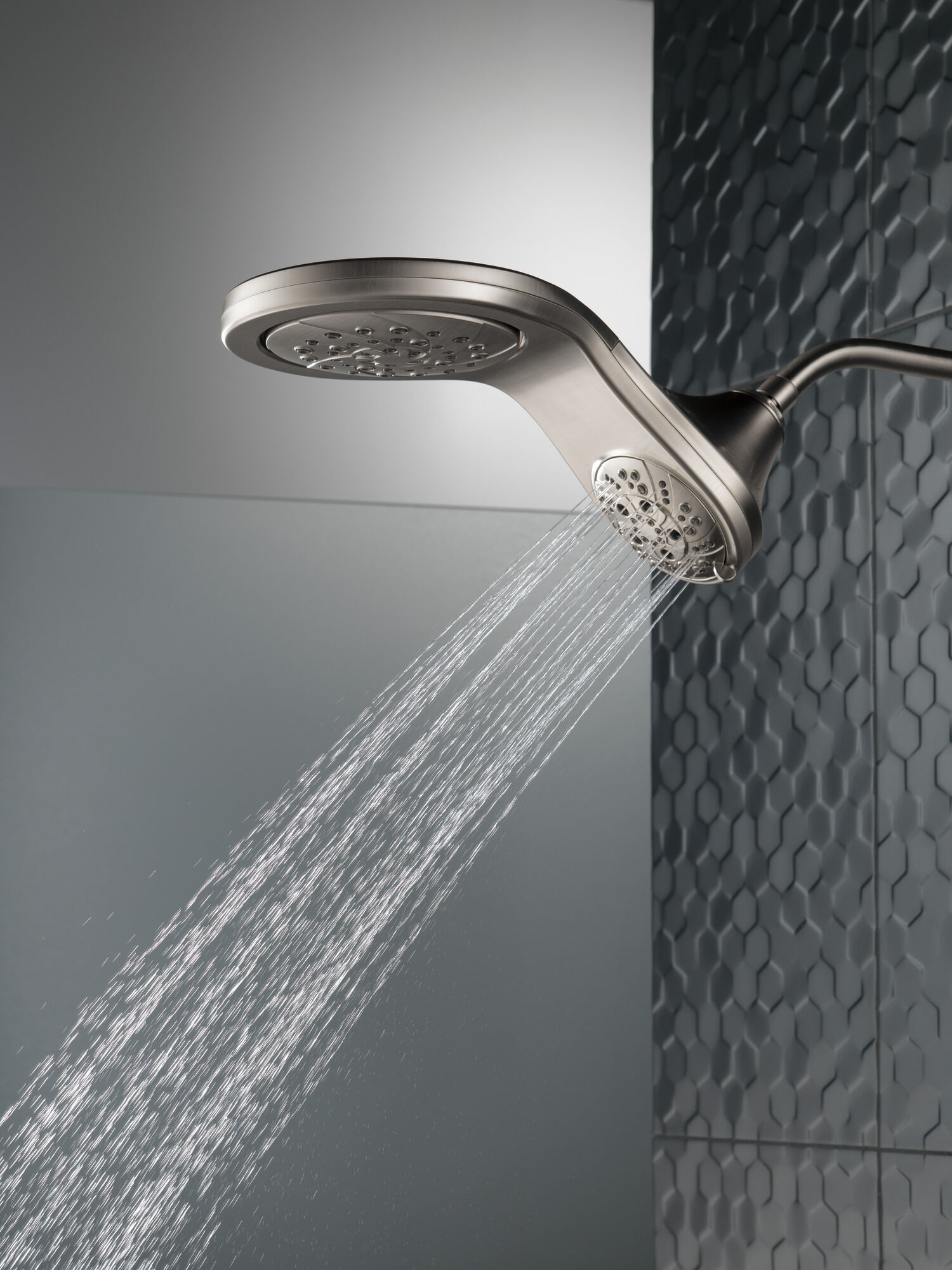 HydroRain® H2Okinetic® In2ition® Душ два в одном с 5 настройками Delta Faucet 58581-SS-PK - Вид №13