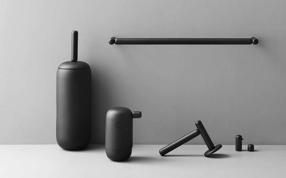 128001R8003 Крючок Pebble, маленький, черныйd line Bjarke Ingels Group  - Вид №2