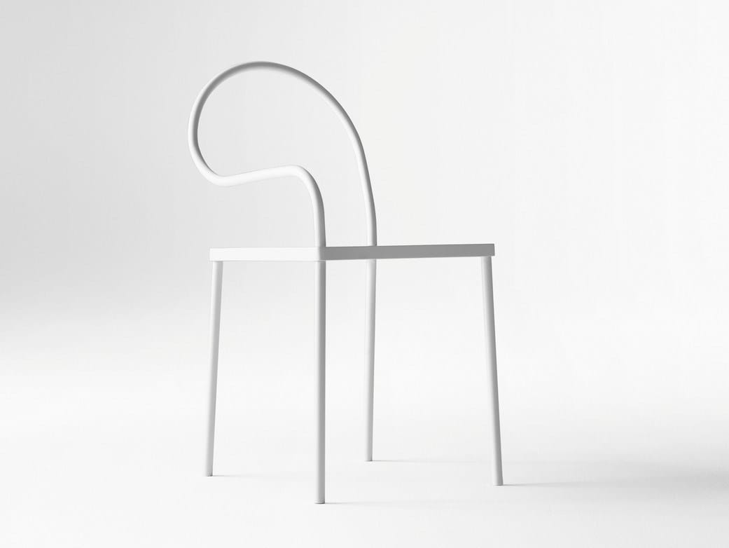 Металлический стул с открытой спинкой Desalto Мягче стали ARCH-00034908