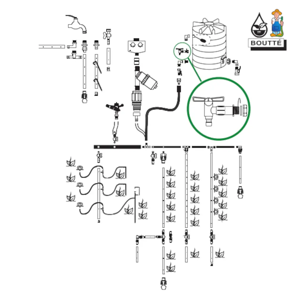 Кран для бочки Santreyd с быстросъёмным соединением 87271004 STLM-1416167 - Вид №2
