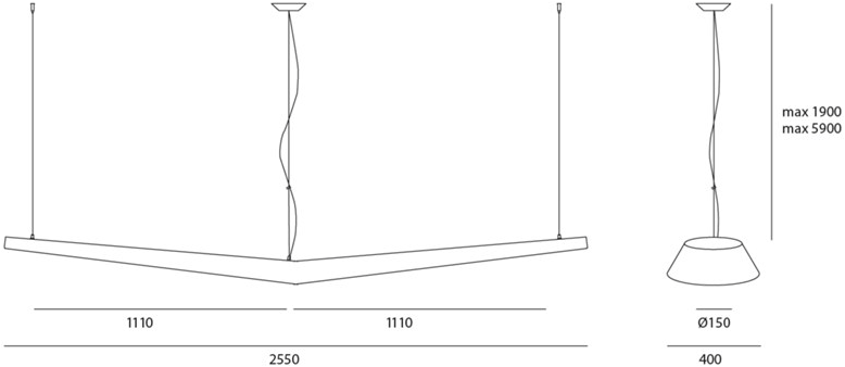 Artemide Люминесцентная подвесная лампа из полипропилена Mouette sun-id-1422784 - Вид №6