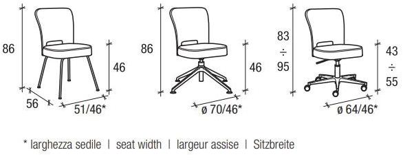 Sesta Стул из мягкой ткани Blog Bg-801 - Вид №2