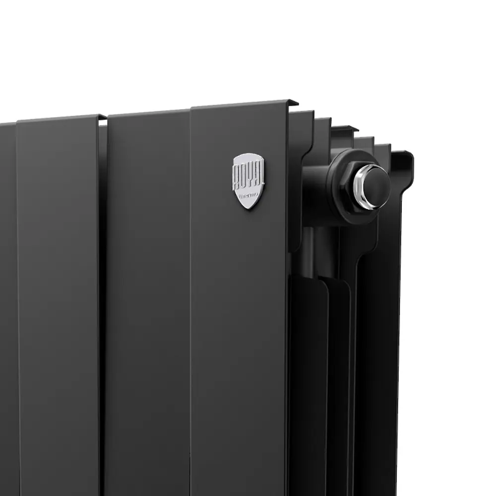 Радиатор секционный Royal Thermo Pianoforte 200/100 18 секций боковое подключение биметалл черный 86733725 STLM-2105369  - Вид №4