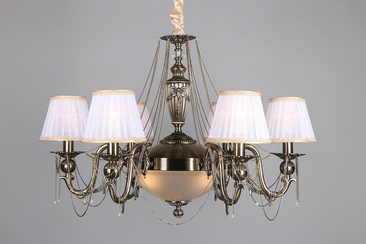 Подвесная люстра Omnilux Crastu OML-75003-09 OMNILUX ДИЗАЙНЕРСКИЕ, CRASTU 187193 Белый  - Вид №2