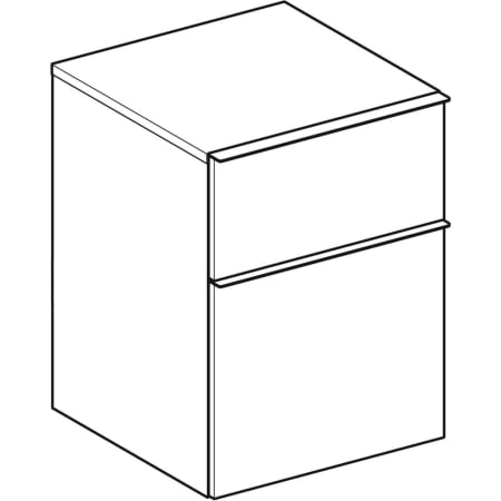 841046000 Шкафчик Geberit iCon с двумя выдвижными ящиками Geberit  - Вид №1