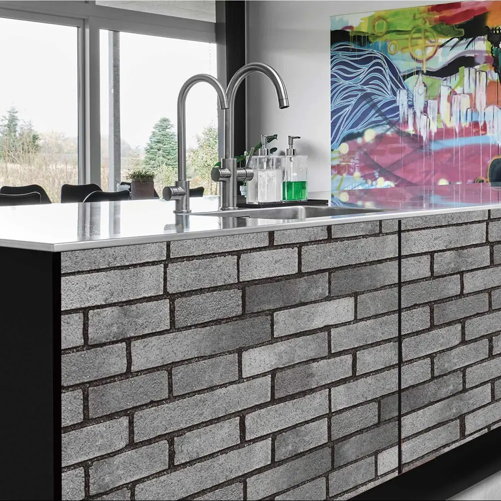 89347294 Пленка самоклеящаяся Кирпич 0.45x8 м цвет серый STLM-0819174 INSPIRE  - Вид №2