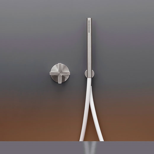 Настенный прогрессивный набор смеситель для ванной / душем с цилиндрическим ручным душем диаметром 18 мм  CRX21 CEADESIGN  - Вид №1