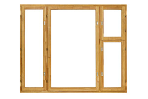 91142509 Оконный блок деревянный сосна Timber&Style 1320х1770мм трехстворчатое поворотный STLM-0498256 Santreyd