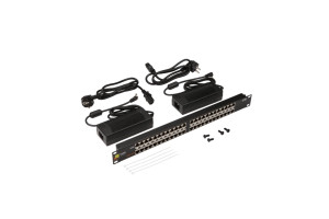 17615118 Панель POE, 19, 24 порта, с двумя блоками питания 48V 120W LAN-PP24-POE/A2 LANMASTER