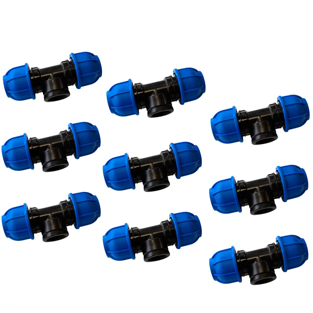90231294 Тройник комбинированный Boutte 1/2"x20 мм ВР полипропилен 9 шт STLM-0808289