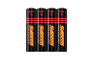 16448690 Батарейки Sirocco ААА 4 штуки в спайке 6965 Luxlite