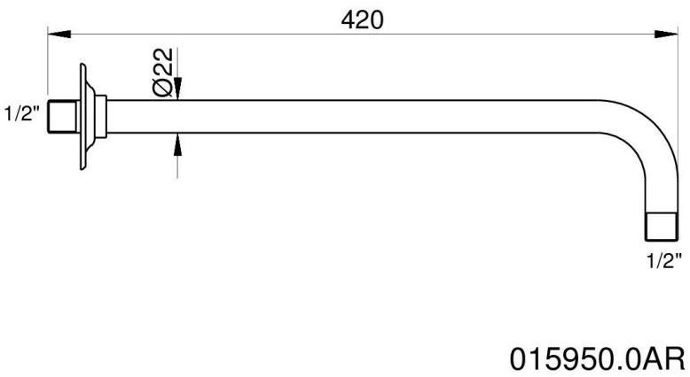 Bronces Mestre Настенный держатель для душа Shower system 015950.0ar.00 - Вид №1