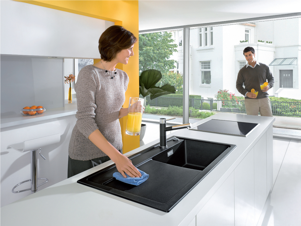 523944 Кухонная мойка Blanco Zenar XL 6 S чаша справа антрацит  Blanco Zenar Антрацит - Вид №8