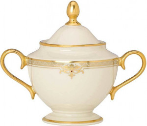 10573300 Lenox Сахарница Lenox "Республика" 12см Фарфор костяной