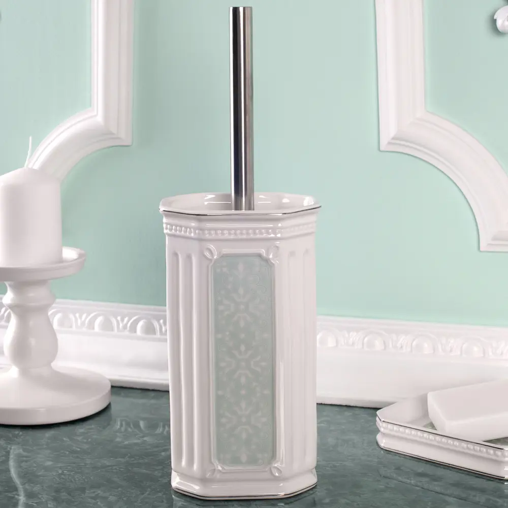 Ёршик для унитаза Hermitage цвет белый WESS STLM-2052293 - Вид №1