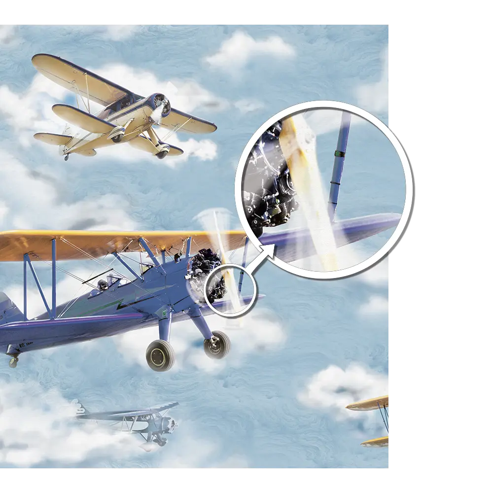 Фотообои Самолеты в небе флизелиновые 300x270 см L13-859 FBRUSH 3D FLIZART STLM-2070819 - Вид №1