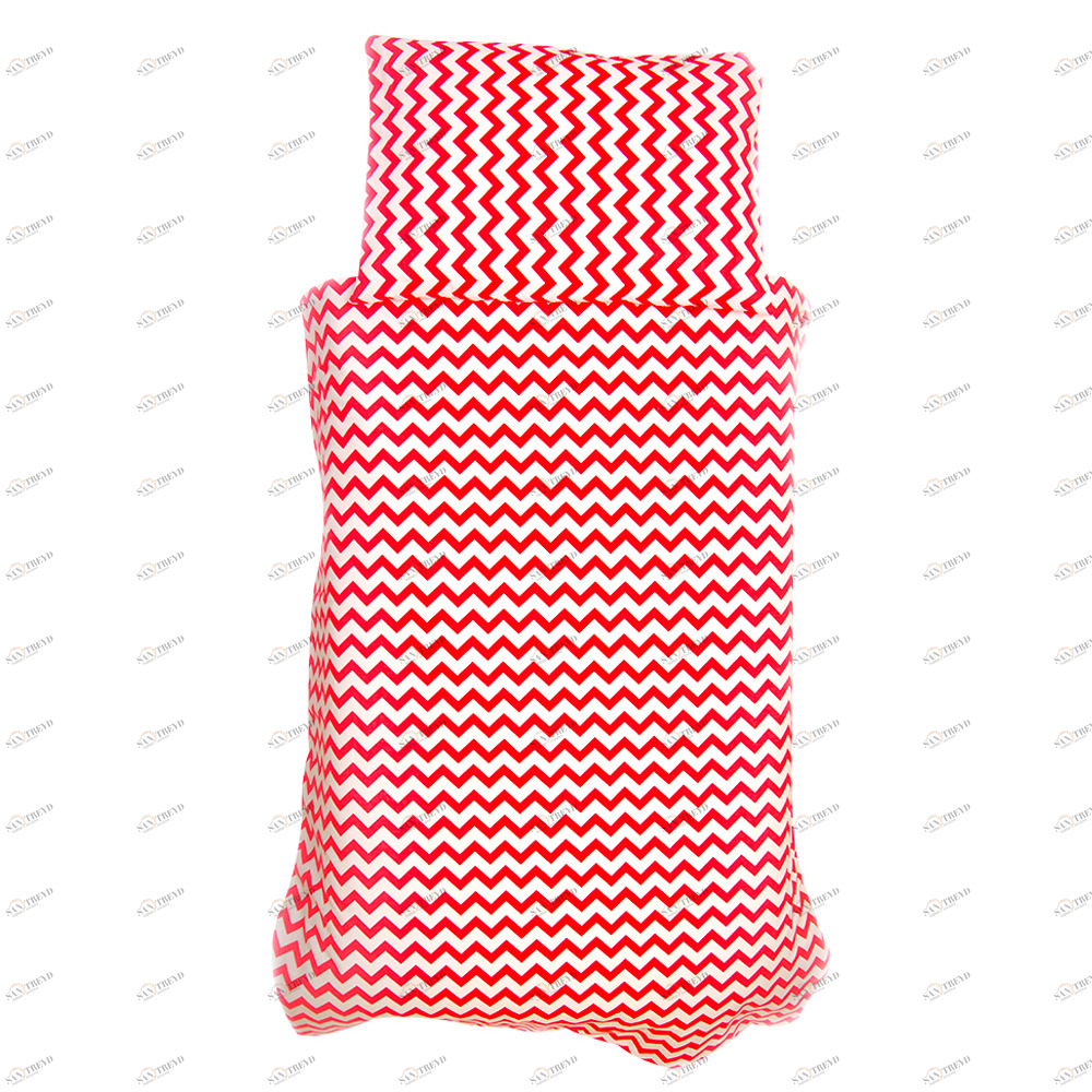 Детское постельное белье "Зигзаги" красное БЕЛЬМАРКО  327401 Красный Santreyd 