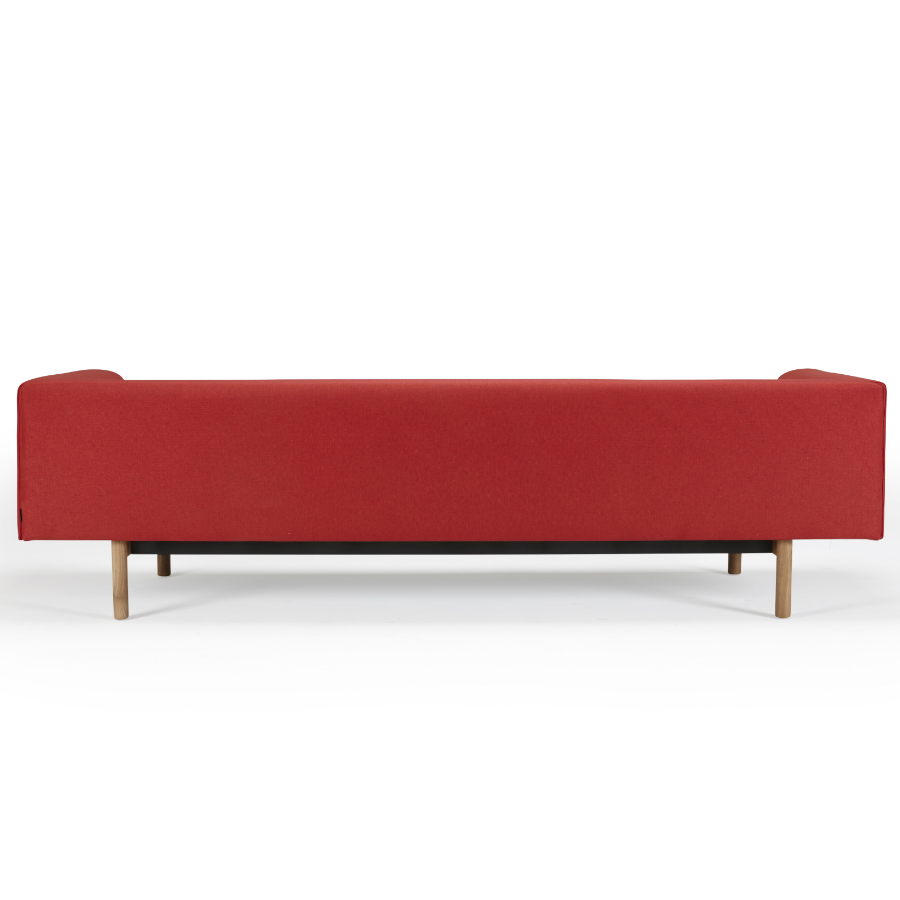 Диван-софа трехместный с мягкими подлокотниками Ebeltoft, лакированный дуб, красный Kragelund 21003202247 - Вид №3