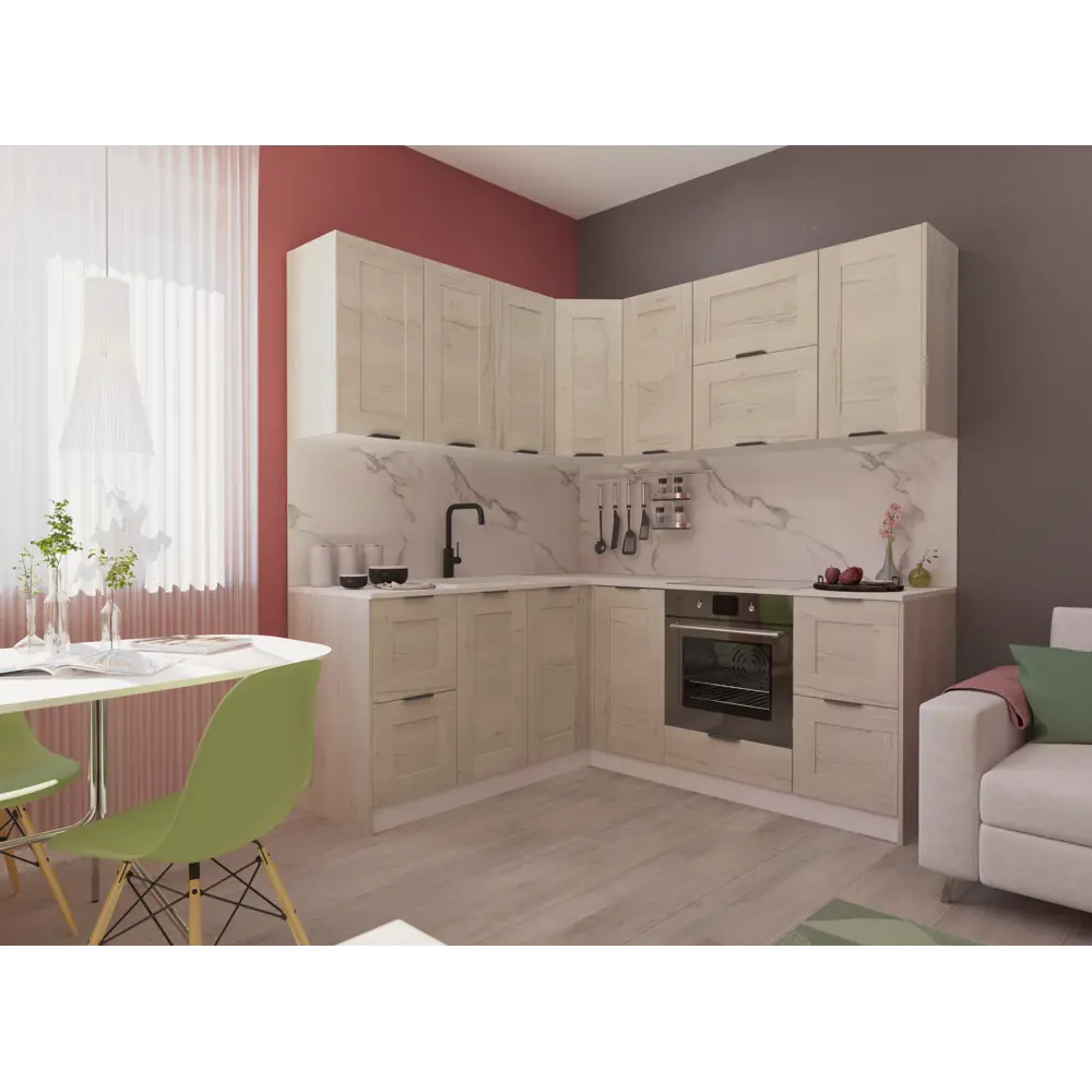 Фасад для кухонного ящика Delinia ID Касли 79,7×25,3 см в цвете светлое дерево 86880985 STLM-0876657 - Вид №6