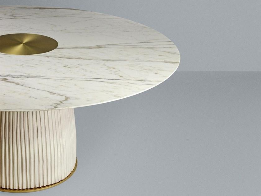 Paolo Castelli Круглый стол из мрамора calacatta и керамики sun-id-1461221 - Вид №2