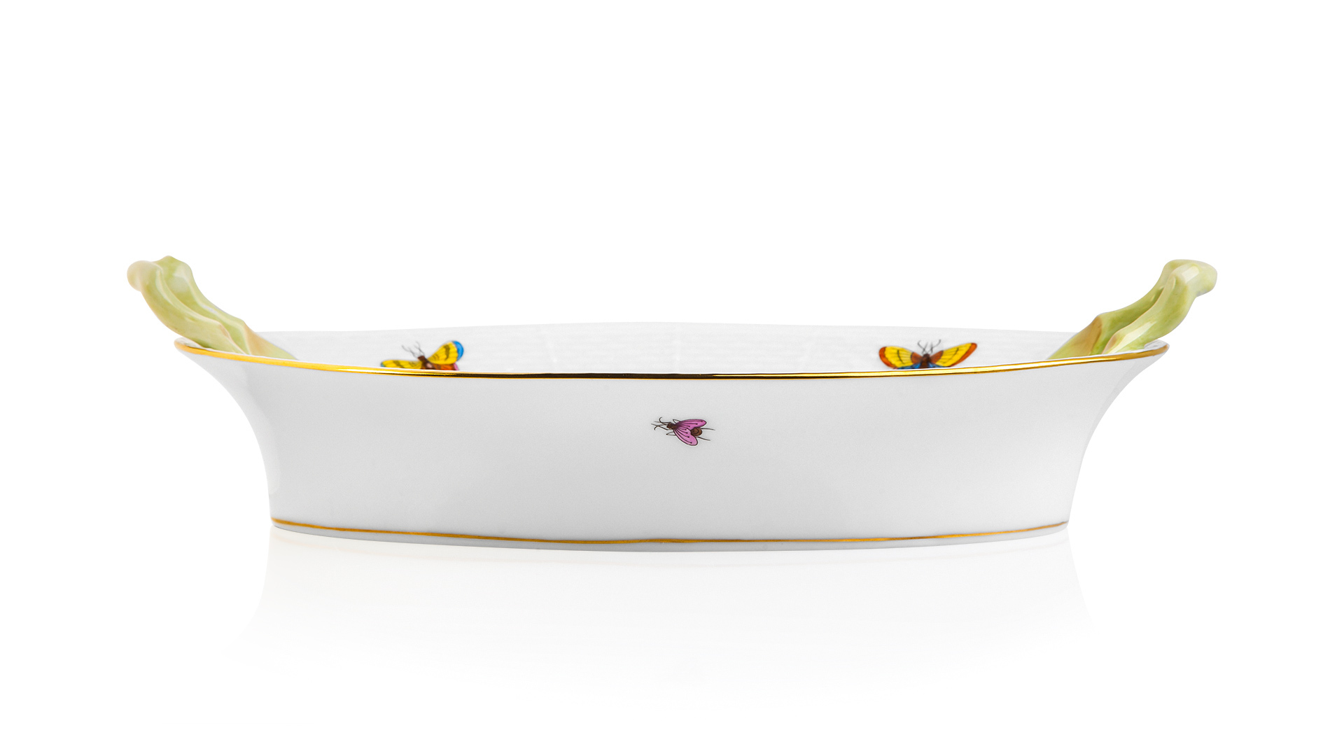 62453 Herend Хлебница овальная с ручками 30,5см "Ротшильд" Фарфор  - Вид №1
