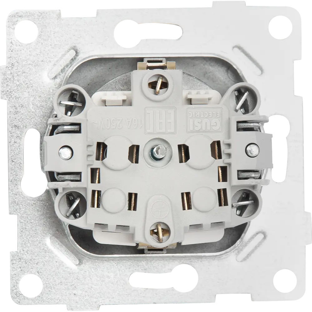 Розетка GUSI Electric без заземления с защитными шторками, графит 83864446 Ugra STLM-0045225 - Вид №3