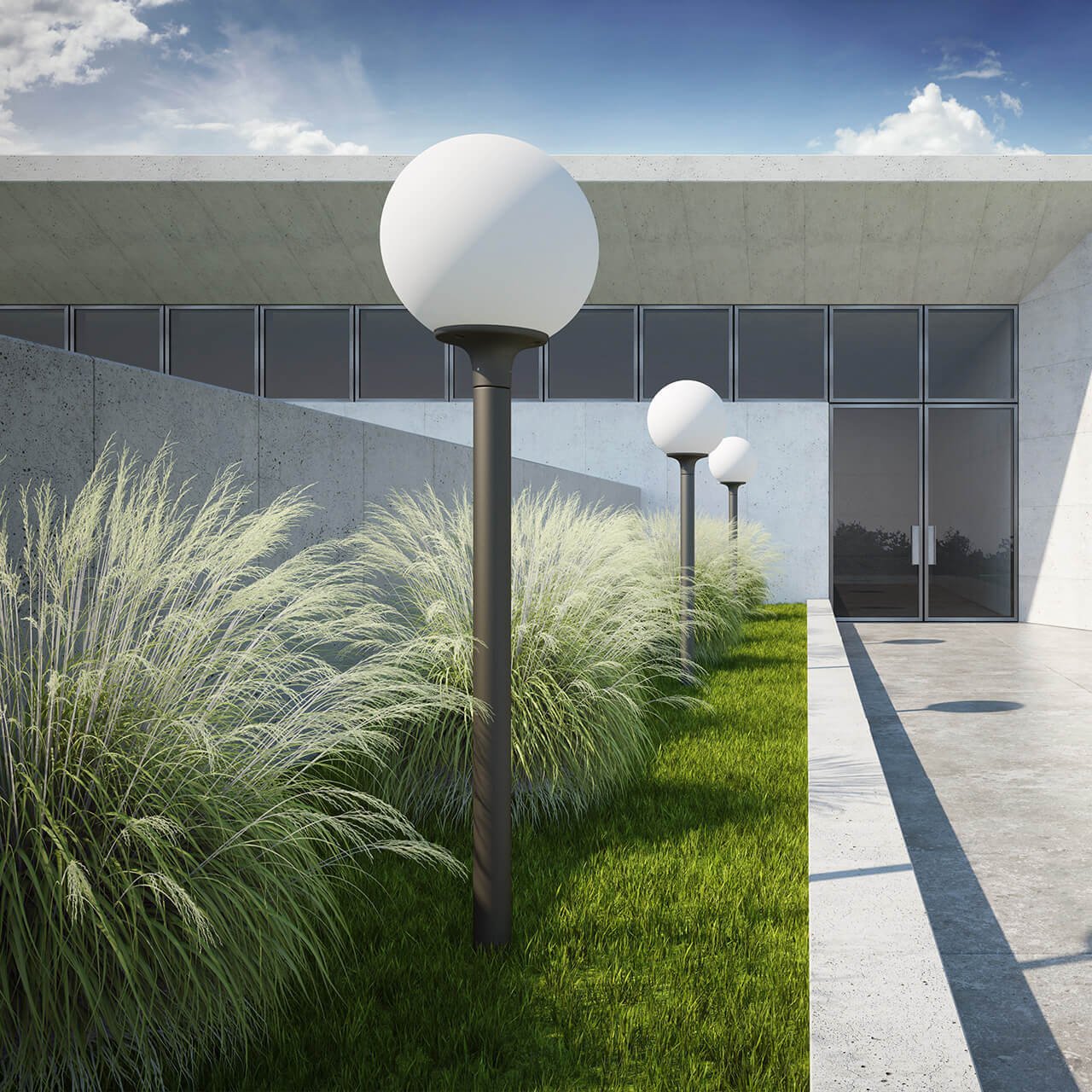 Уличный светильник M3light Sphere 12662010 M3LIGHT SPHERE 311811 Белый - Вид №1