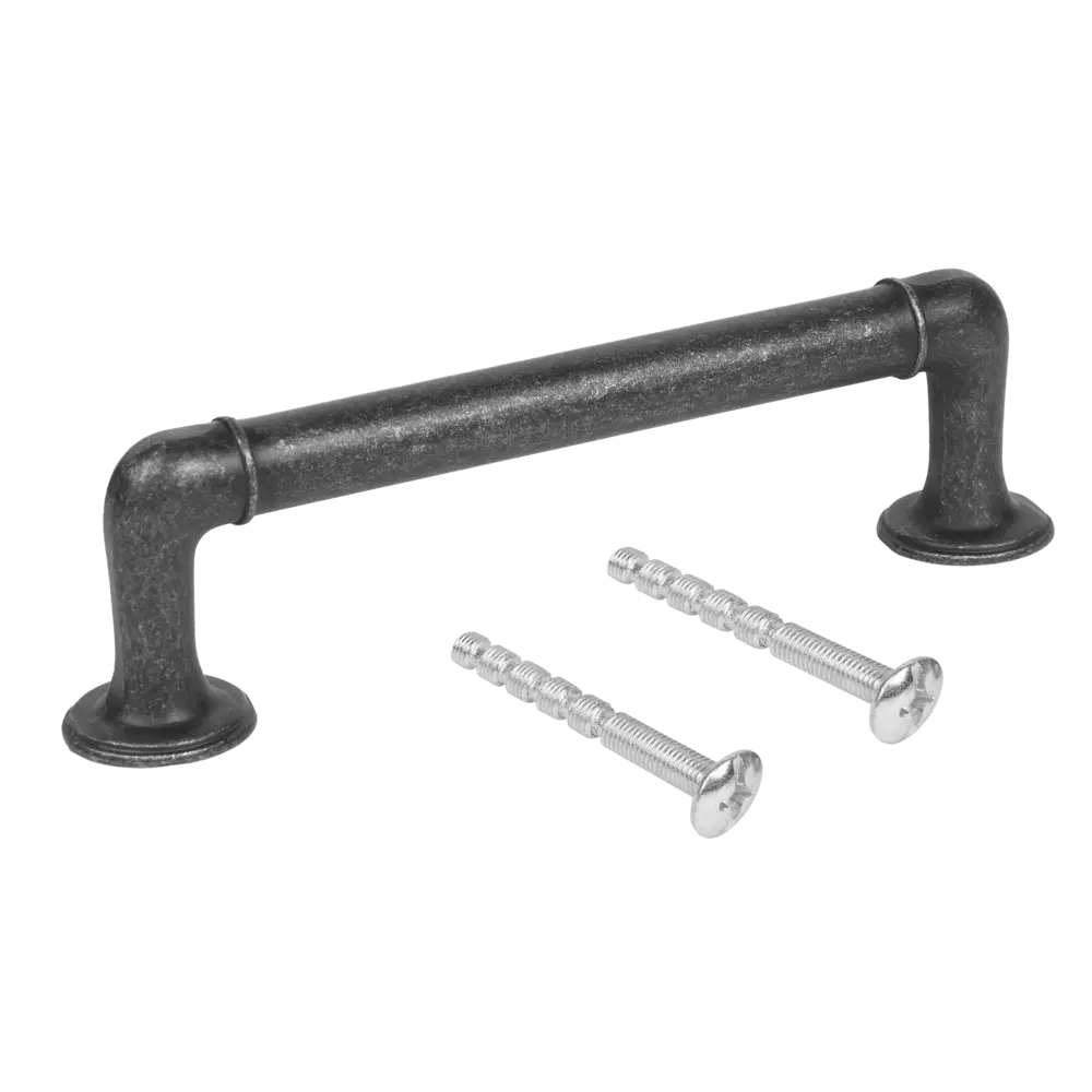 86858711 Ручка-скоба мебельная 237 96 мм цвет античное серебро STLM-1006250 Jet  - Вид №2