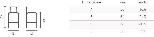 Midj Табурет высокий, обитый тканью, со спинкой Slim sun-id-1344566 - Вид №2